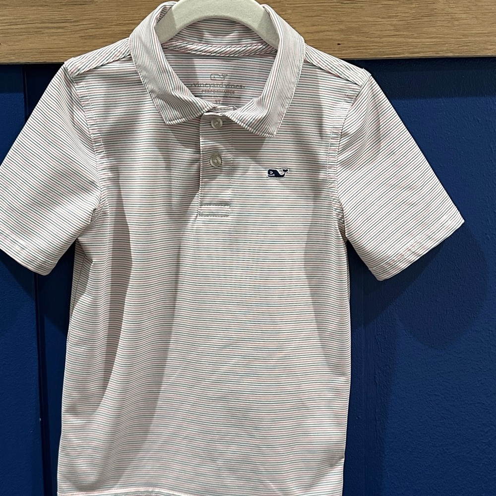 Vineyard Vines performance Striped Kids Polo Shirt